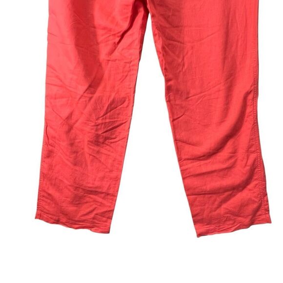 Liz Claiborne linen blend coral pants L - Picture 10 of 16